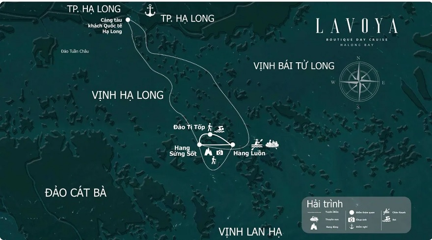 Itinerary of Lavoya Boutique Day Cruise