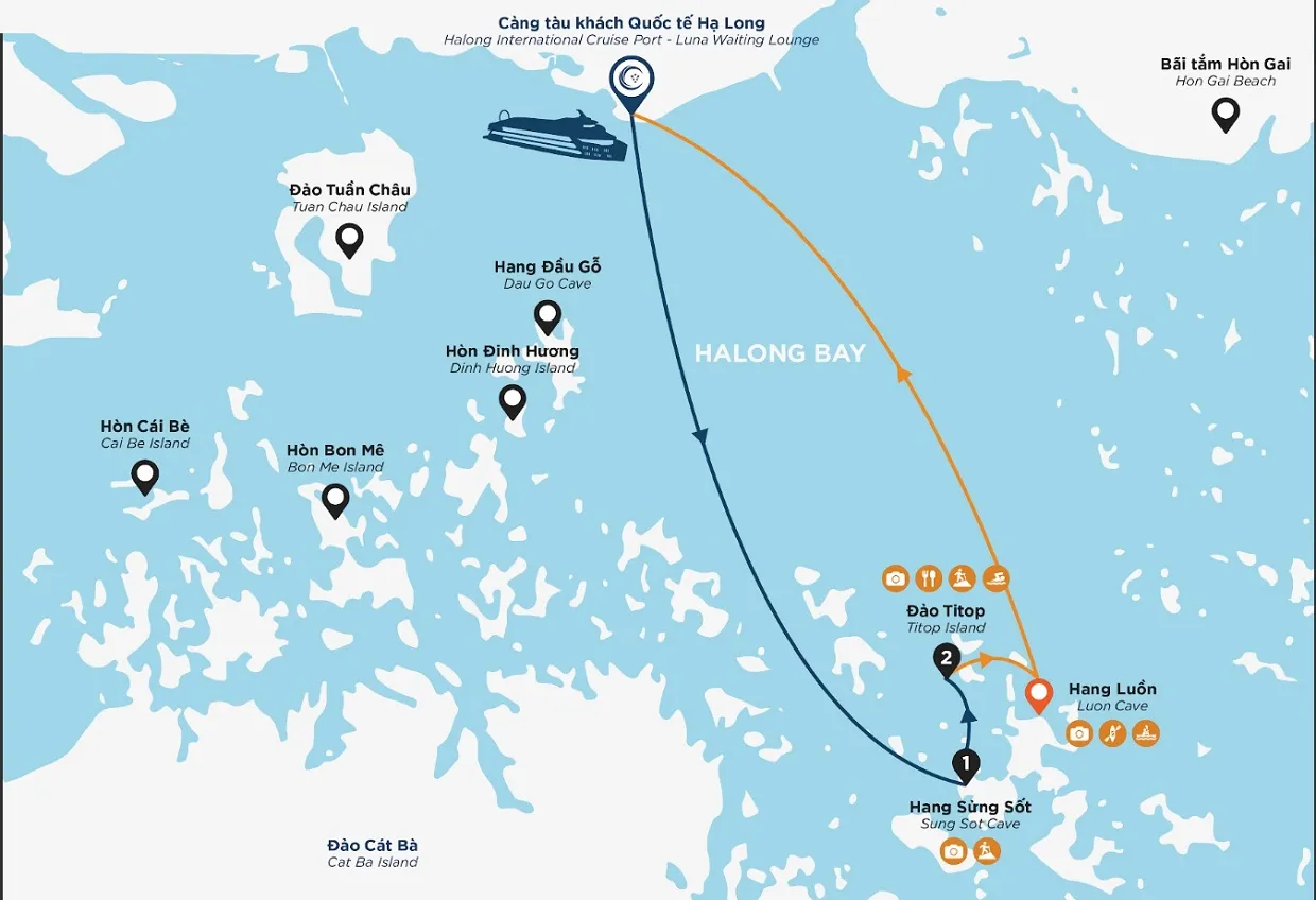 Halong Bay Tour 24 8-Hour Halong Bay Sightseeing Cruise Itinerary