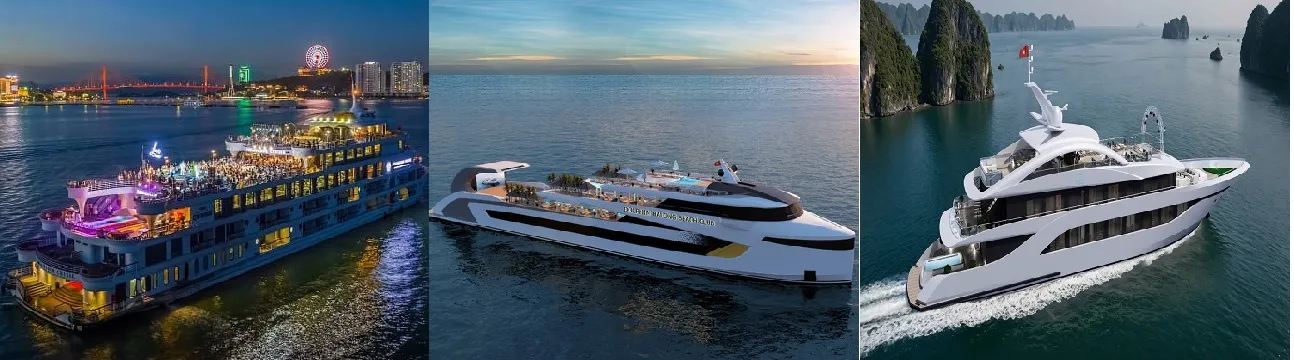 Halong Bay Tour 25 Since 2023, the luxury day-cruise market in Halong Bay (8-hour tour segment) has witnessed a wave of next-generation high-end vessels such as Ambassador II, Dolphin Cruise, and Leona Cruise, elevating the bay exploration experience.