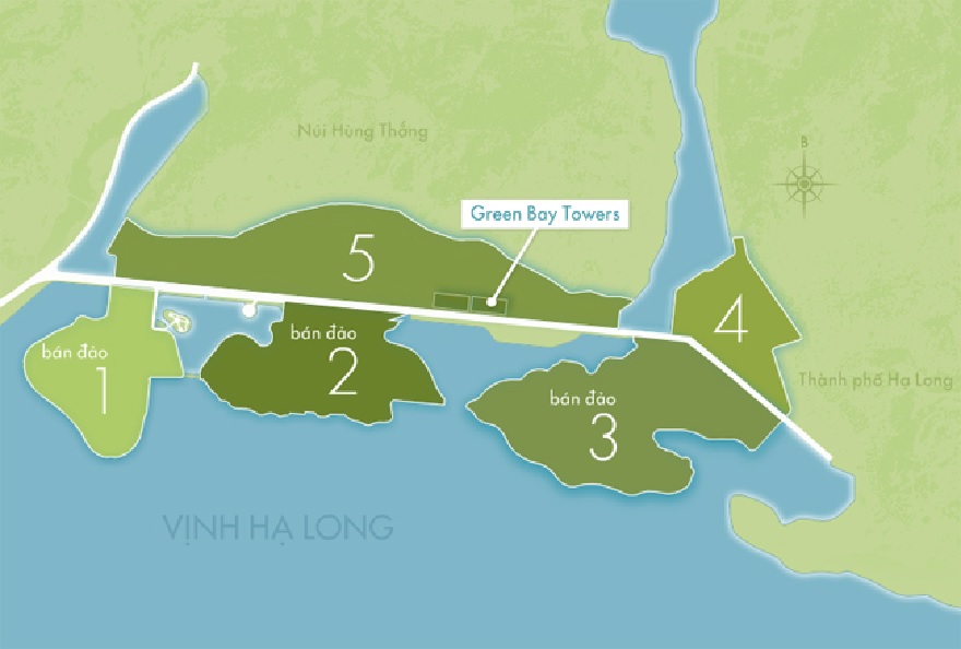 Marina Ha Long Beach located on Peninsula No. 2 of the Marina Ha Long urban area
