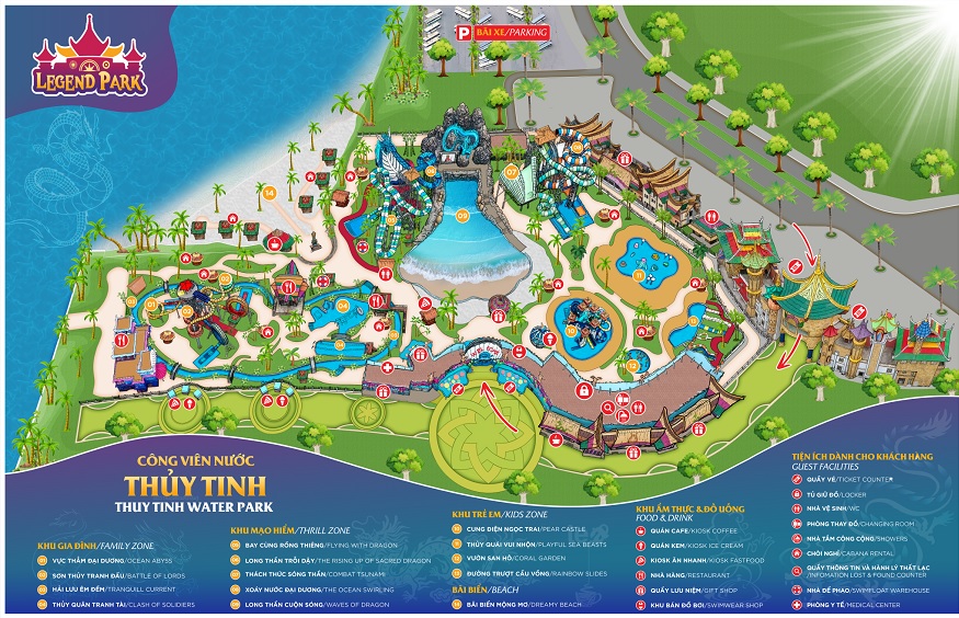 Thuy Tinh Water Park Map