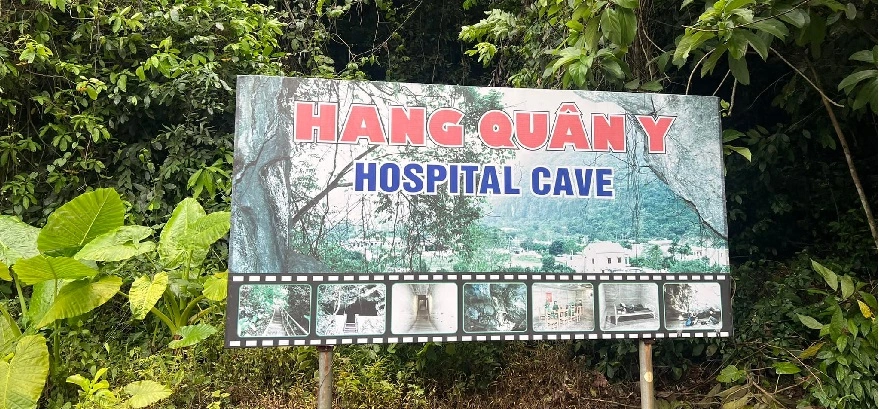 Army Hospital Cave Direction Sign