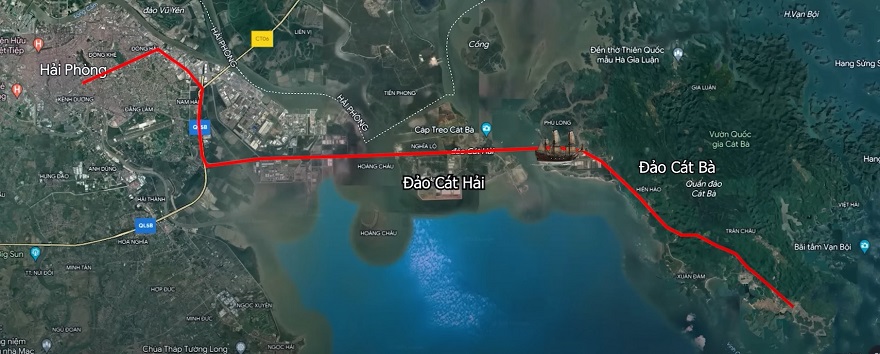 How to travel from Hai Phong City to Beo Pier