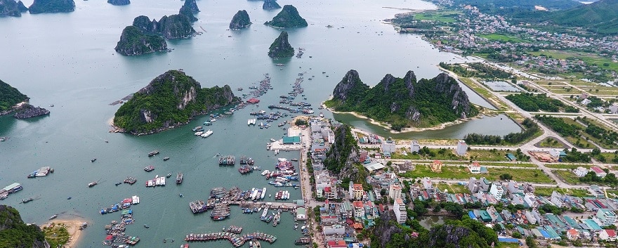 Cai Rong Port from above