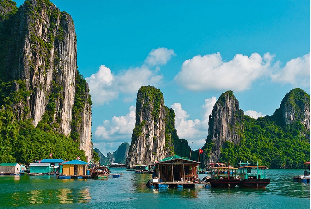 Scenery of Cong Dam Fishing Village