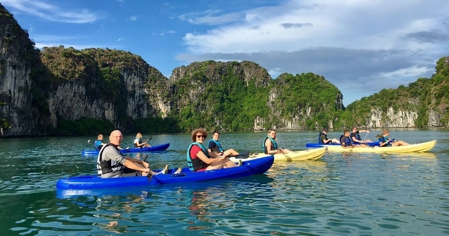 Kayaking at Tung Thu Beach