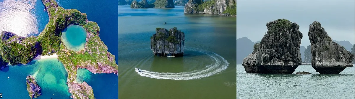 Dragon Eye Island - Dinh Huong Islet - Trong Mai Islet are all iconic landmarks of Ha Long Bay
