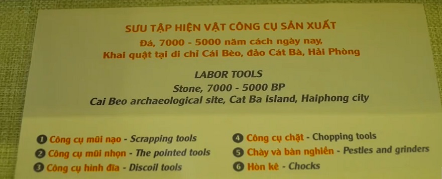 The lower layer, Cai Beo 1, belongs to the pre-Ha Long culture dating back 7,000 - 5,000 years