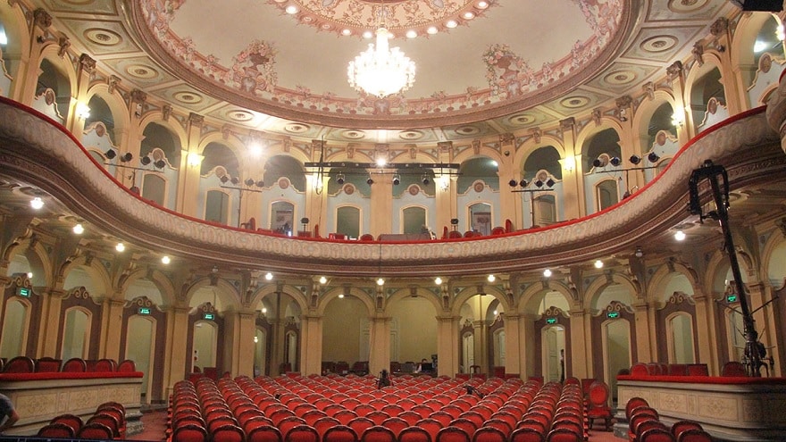The auditorium with a seating capacity of 400 guests