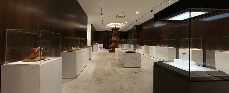 Tran Dynasty artifact exhibition area
