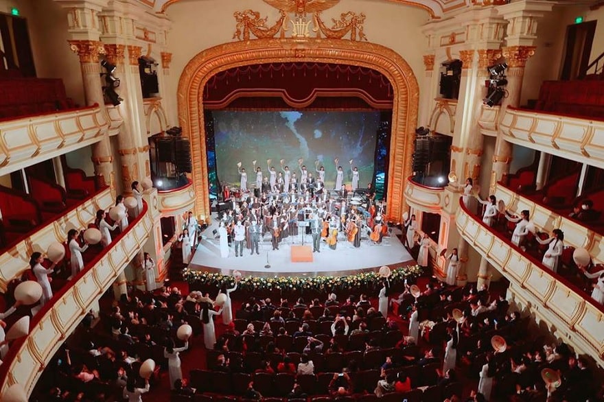 The stage area
