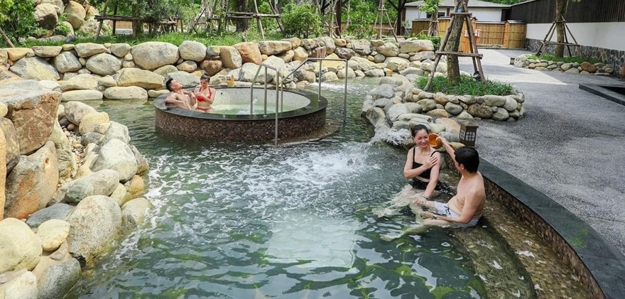 Bathing area at Yoko Onsen