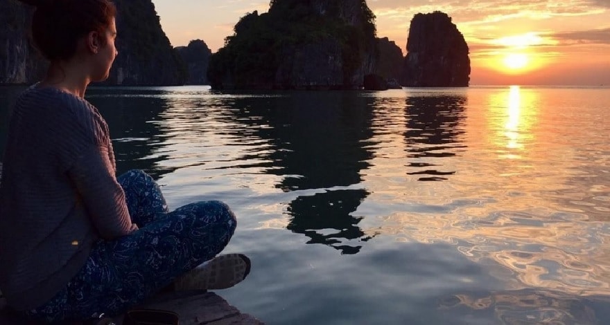 Admiring Sunset and Sunrise on Nam Cat Island