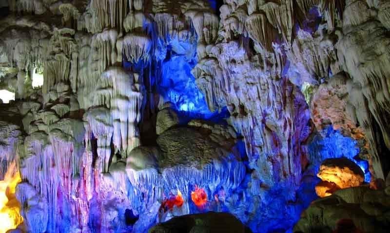 Unique stone formations enhance the magical allure of Dau Go Cave