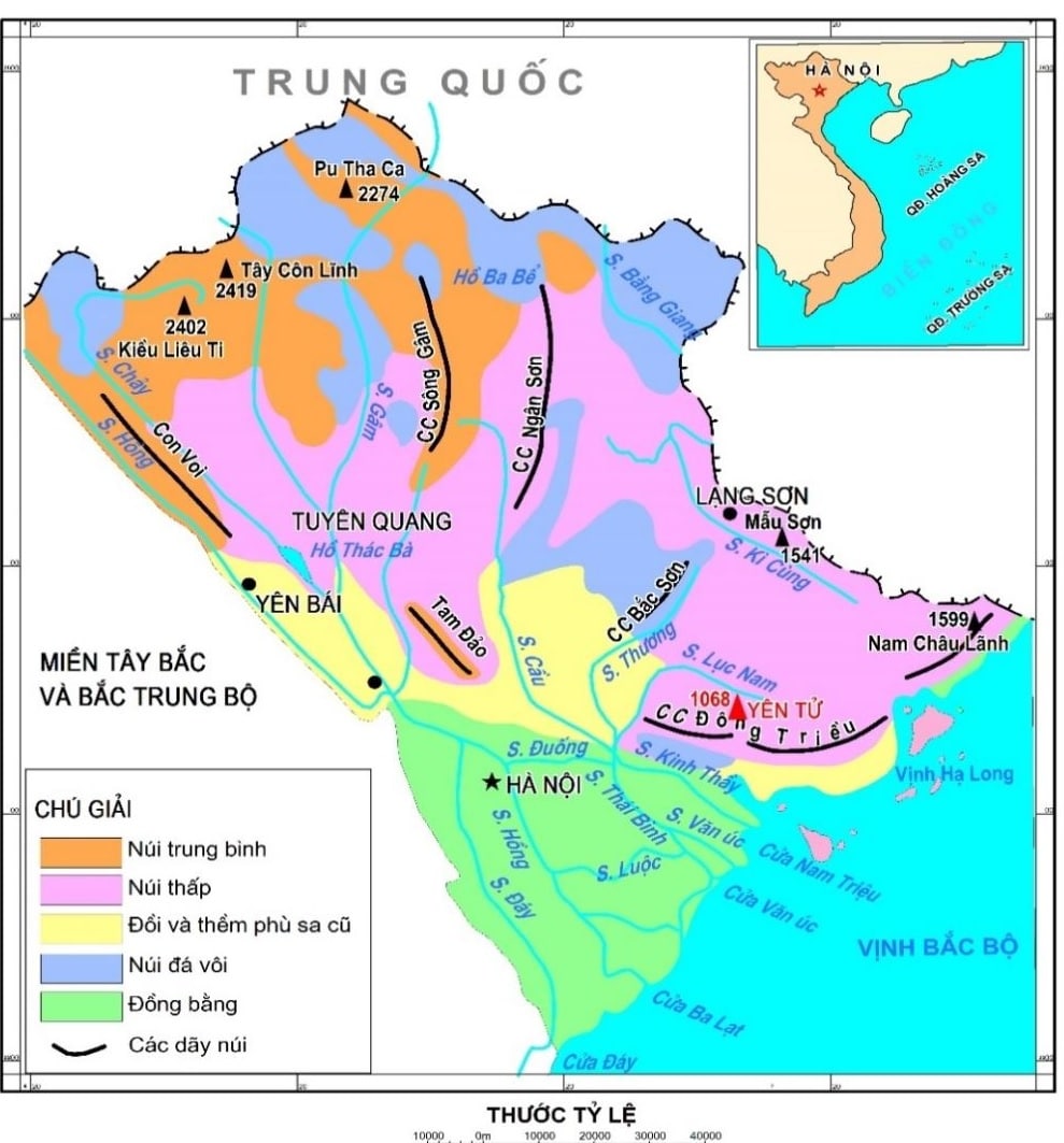 Yen Tu Mountain belongs to the second section of the Dong Trieu arc