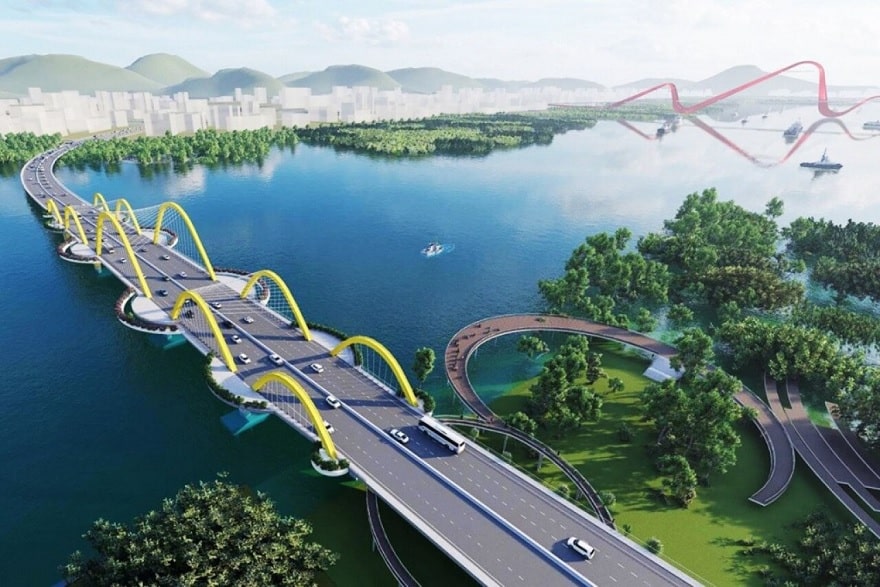 Perspective of Ha Long Love Bridge