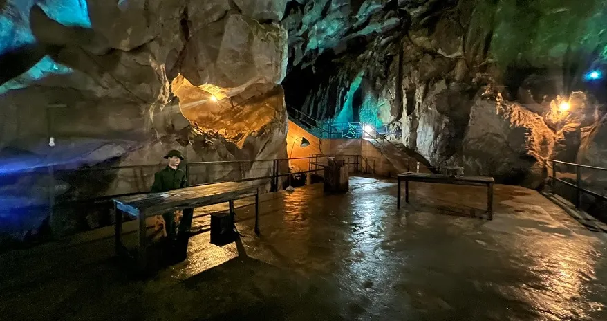 The assembly hall is also the largest room in the Army Hospital Cave