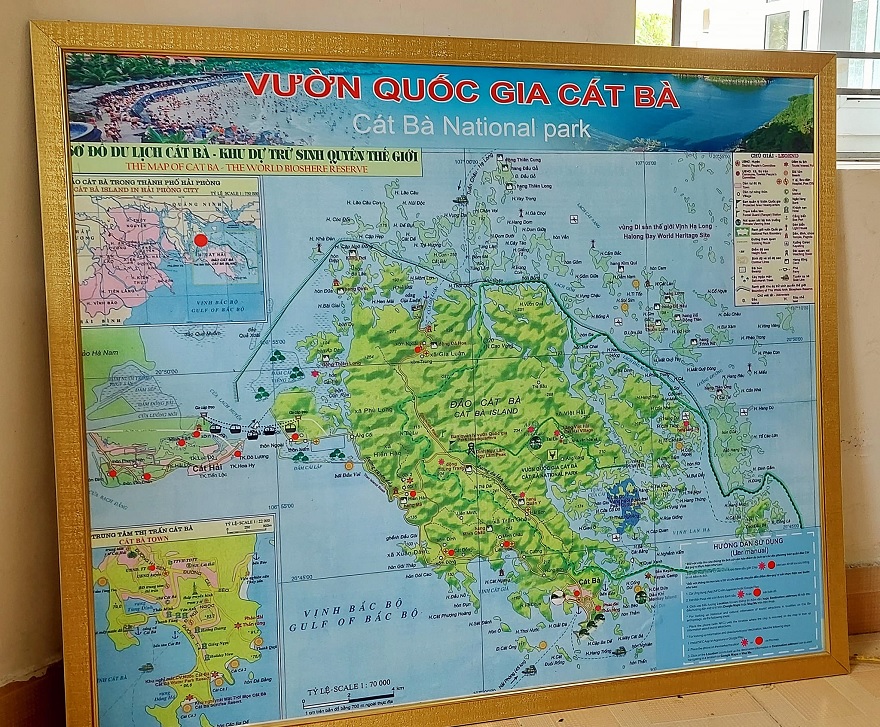 Cat Ba Tourism Map - World Biosphere Reserve