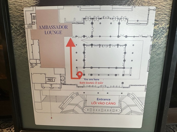 First-floor terminal layout diagram at Ha Long International Cruise Port