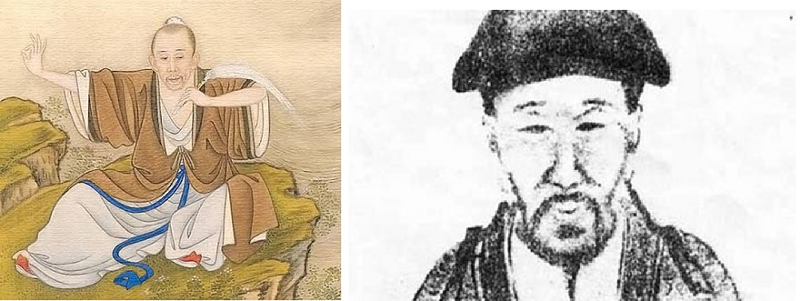Zhang Sanfeng (left) and Chen Wangting (right)