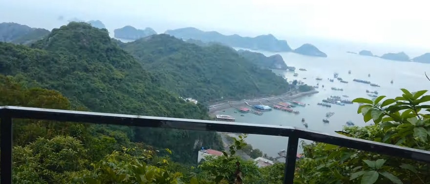 The observation post offers views over the entirety of Cat Ba and Cat Ong islands