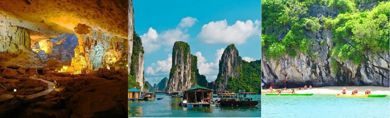 Thien Canh Son Cave, Vung Vieng Fishing Village, and Cong Do Island are the 3 most prominent destinations in Bai Tu Long Bay